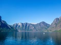 Norway - A calm an picturesque surface of a fjord Royalty Free Stock Photo