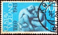 NORWAY - CIRCA 1969: A stamp printed in Norway shows `Family` sculpture, circa 1969.