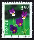 NORWAY - CIRCA 1998: A stamp printed in Norway shows Viola tricolor.