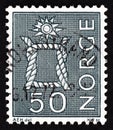 NORWAY - CIRCA 1968: A stamp printed in Norway shows Reef Knot, circa 1968.