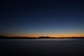 Norway coast landscape by night view Royalty Free Stock Photo