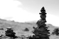 Norway dzen stones over the top background Royalty Free Stock Photo