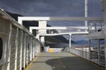 Norway electric ferry car deck Royalty Free Stock Photo