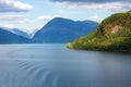 Norway fjord and mountains summer landscape Royalty Free Stock Photo