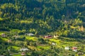 Norway fjord village panorama landscape Royalty Free Stock Photo