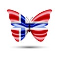 Norway flag butterfly