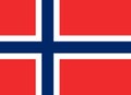Norway flag in official colors and with aspect ratio of 8:11 Royalty Free Stock Photo