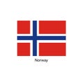 Norway flag, official colors and proportion correctly.