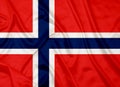 Norway Country Silk flag Royalty Free Stock Photo