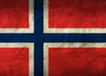 Norway Flag on Paper
