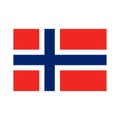 Norway flag pixel art cartoon retro game style