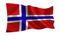Norway flag. A series of `Flags of the world.` The country - Norway flag
