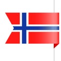 Norway Flag Vector Bookmark Icon Royalty Free Stock Photo