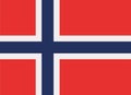 Norway flag vector Royalty Free Stock Photo