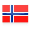 Norway Flag Vector Icon Royalty Free Stock Photo