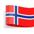 Norway Flag Vector Label Tag Icon Royalty Free Stock Photo