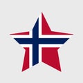 Norway flag vector icon Royalty Free Stock Photo