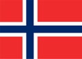 Norway flag vector.Illustration of Norway flag Royalty Free Stock Photo