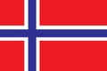Norway Flag vector illustration. Norway Flag. Royalty Free Stock Photo