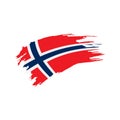 Norway flag, vector illustration Royalty Free Stock Photo