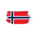 Norway flag, vector illustration Royalty Free Stock Photo