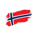 Norway flag, vector illustration Royalty Free Stock Photo