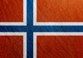 Norway flag vintage, retro, scratched