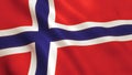 Norway Flag Waving - Germany Background Royalty Free Stock Photo