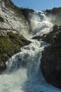 Norway, Flam. Kjosfossen famous waterfall