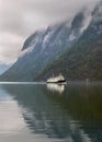 Norway, Geiranger fjord .Foggy morning