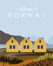 Norway house travel poster