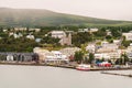 Akureyri town from on board Enchanted Princess