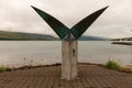 FariÃÂ° The Flight Sculpture on the foreshore in Akureyri