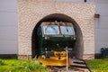 Railway train monument in FlÃÂ¥m Flaam Norway Royalty Free Stock Photo