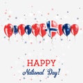 Norway Independence Day Sparkling Patriotic. Royalty Free Stock Photo