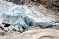 Norway, Jostedalsbreen National Park. Famous Briksdalsbreen glac Royalty Free Stock Photo