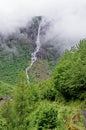 Norway - Jostedalsbreen National Park - Waterfall Royalty Free Stock Photo