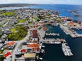 Norway Karmoy island aerial view Royalty Free Stock Photo