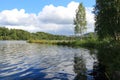 Norway Lake Norsjo Royalty Free Stock Photo