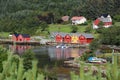 Norway Leinoya island harbor