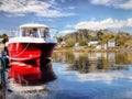 Norway, Lofoten Islands, Coast Landscape Mountains Fjords Royalty Free Stock Photo