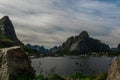 Norway Lofted city A landscape. Lofoten islands