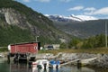Norway, Lusterfjord, Gaupne Royalty Free Stock Photo