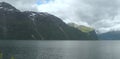 Norway, More og Romsdal County, the waters of Romsdalfjord Royalty Free Stock Photo