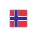 Norway national flag flat icon