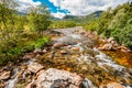 Norway Nature Cold Water Mountain River Royalty Free Stock Photo