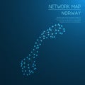 Norway network map.