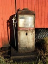 Norway - Old petrol pump Royalty Free Stock Photo