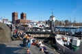 Norway. Oslo. People on embankment