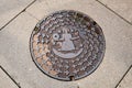 Norway. City sewer manhole. Oslo. September 18, 2018